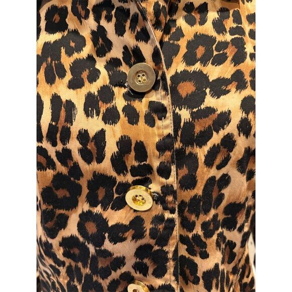 Charter Club Women's Leopard Print Blazer Size L Multicolor Animal Print - Picture 2 of 11